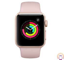 Apple Watch Series 3 Sport 38mm Aluminium Gold Plastic Band Pink