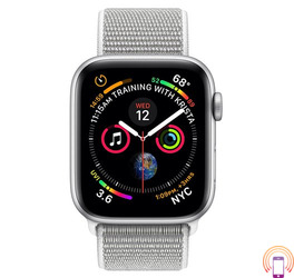 Apple Watch Series 4 Sport 40mm (GPS only) Aluminium Silver Sport Loop Band Bela 