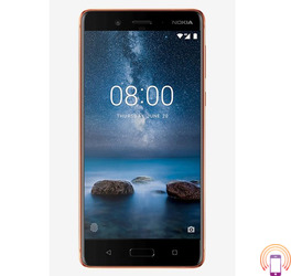 Nokia 8 Dual SIM 64GB with Clear Protective Case Bronza
